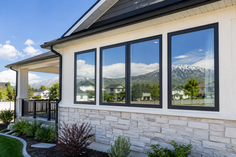 Double pane windows installed on a Salt Lake City home