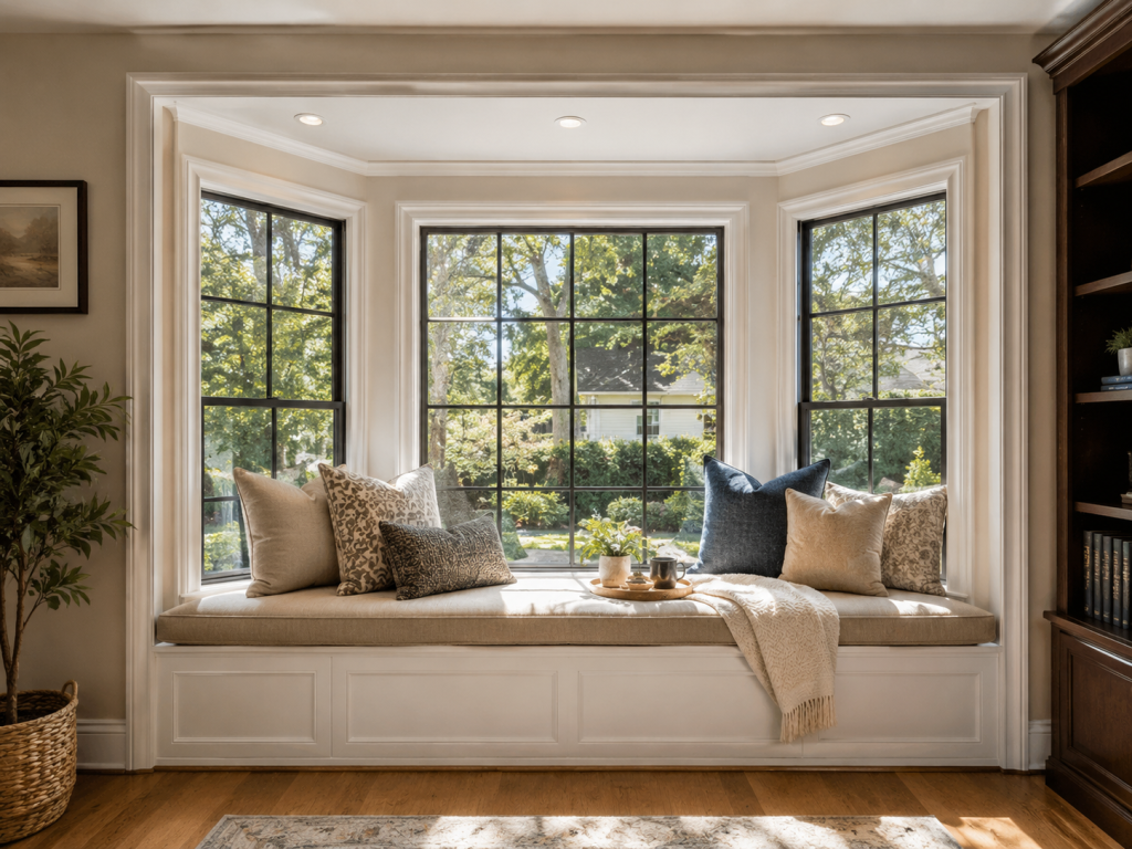 Bay window climate Salt Lake City home