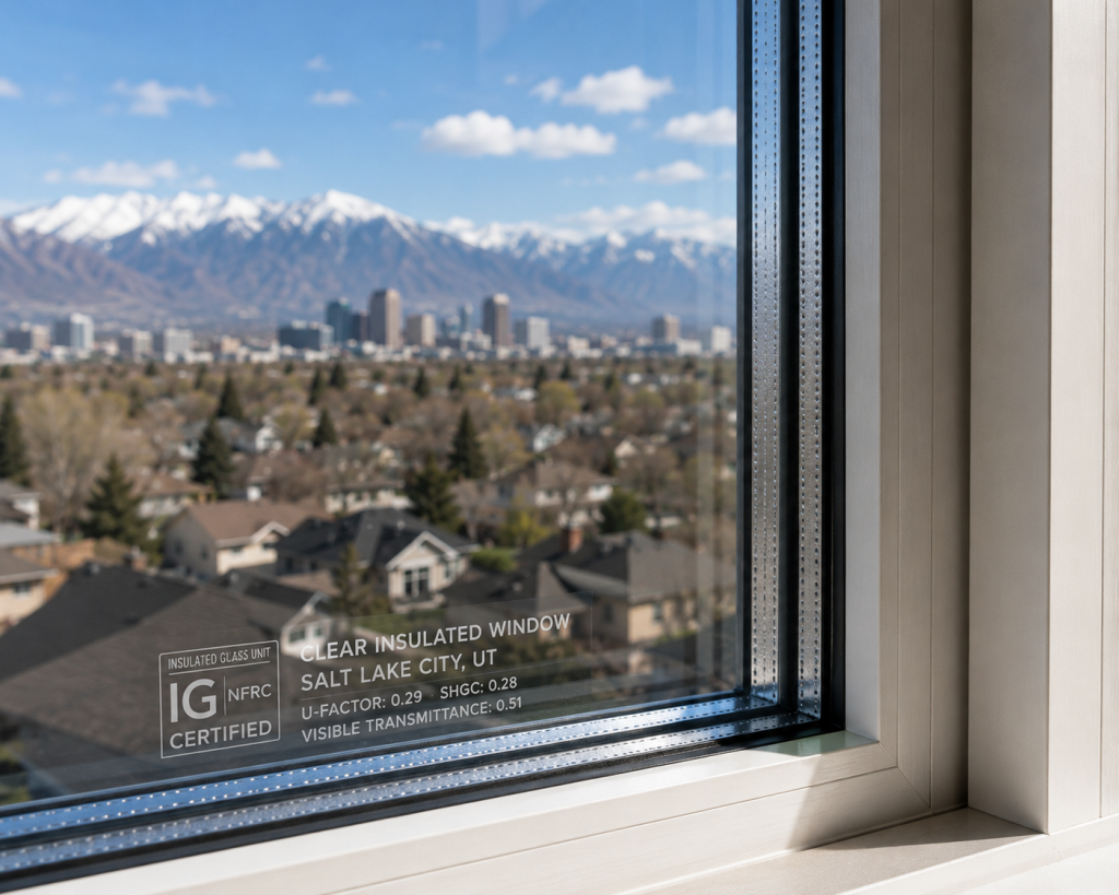 Clear insulated window glass Salt Lake City