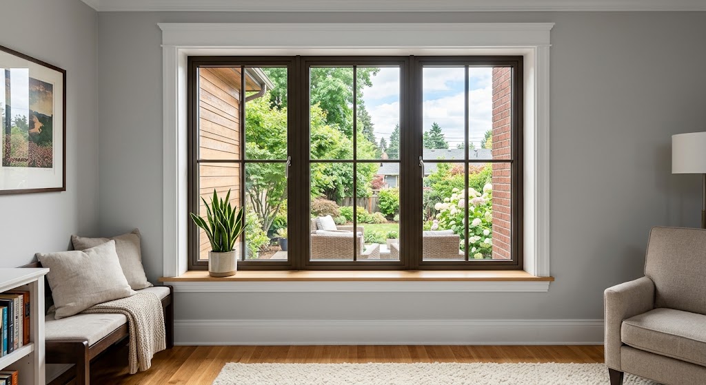 Custom windows installed on a Salt Lake City home