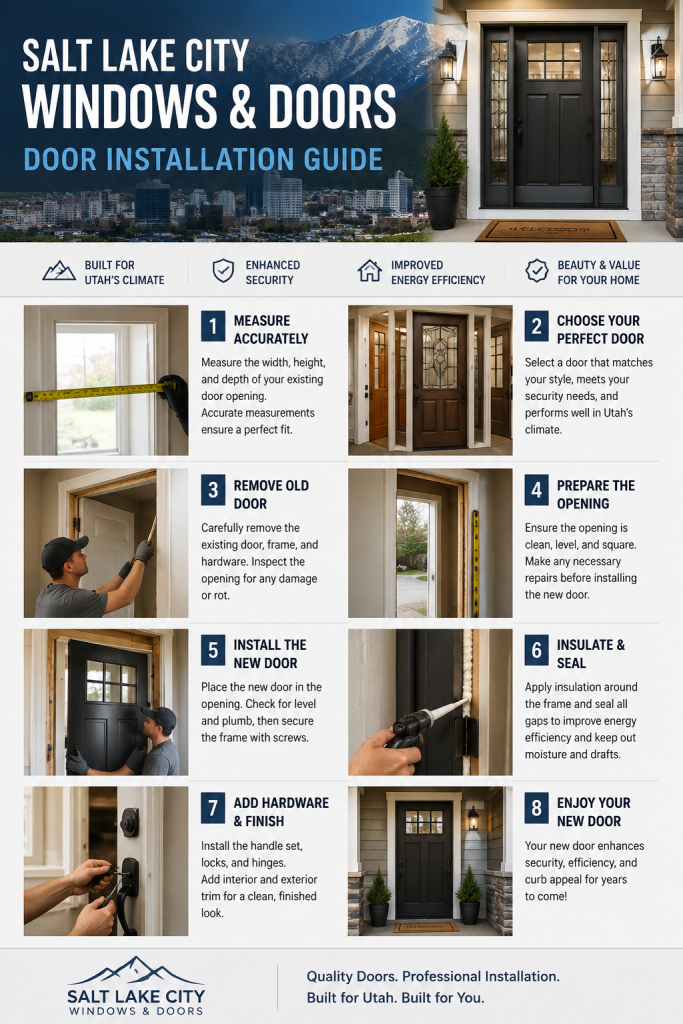 Door installation Salt Lake City home