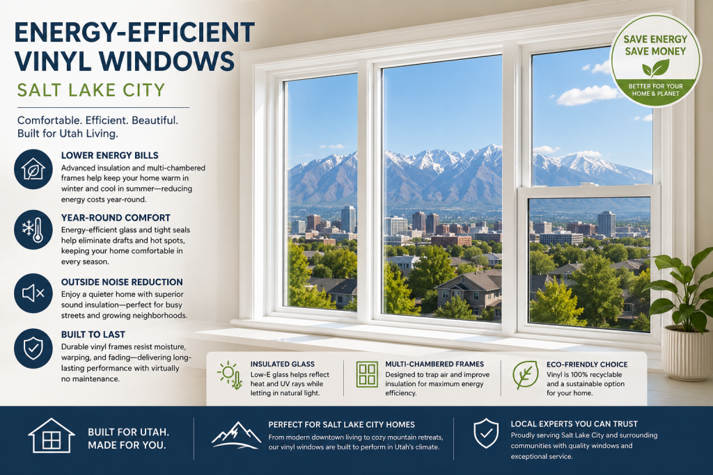 Energy-efficient vinyl windows Salt Lake City