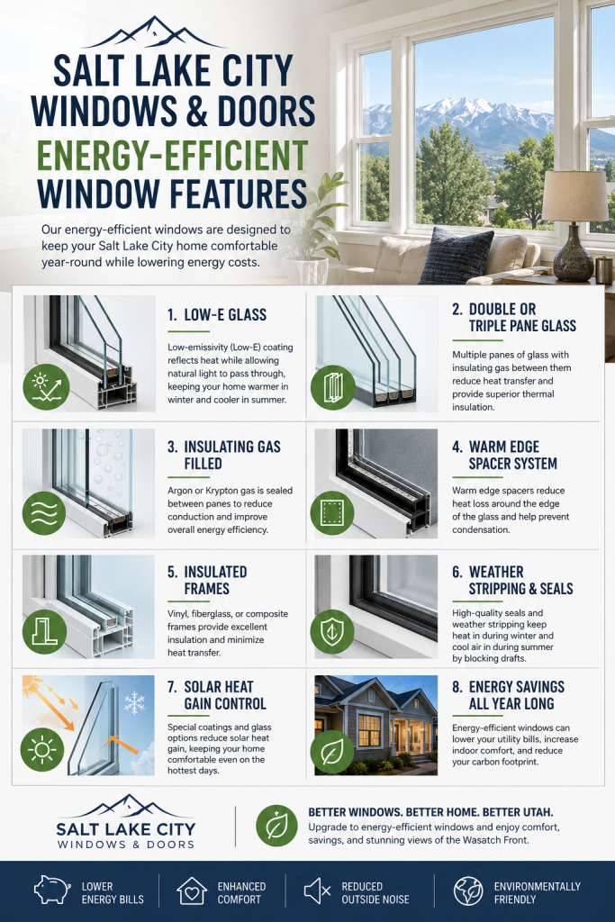 Energy efficient windows Salt Lake City home