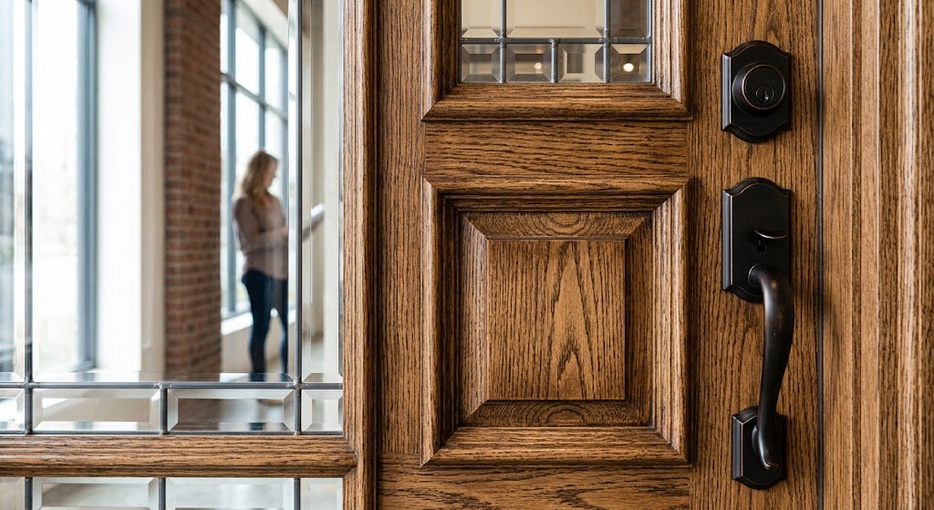 Fiberglass entry door texture Salt Lake City
