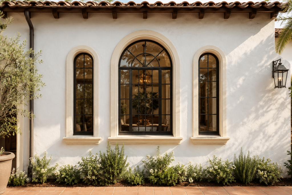 Mediterranean window style Salt Lake City home