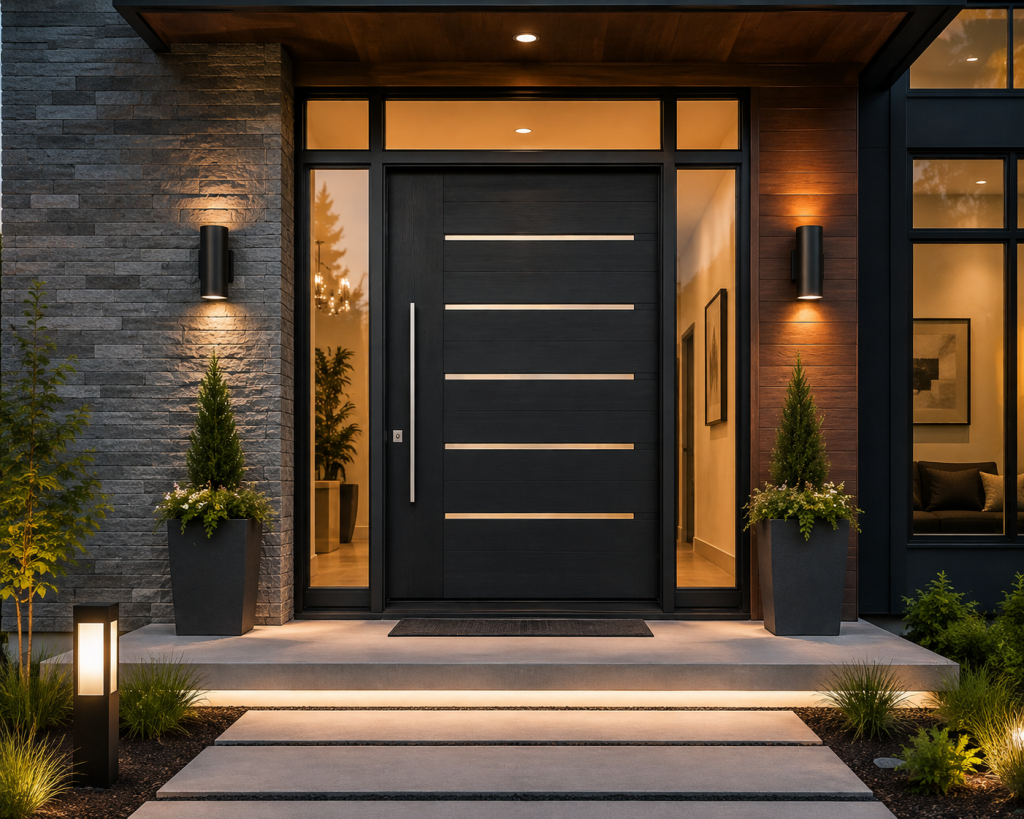 Custom iron doors Salt Lake City home