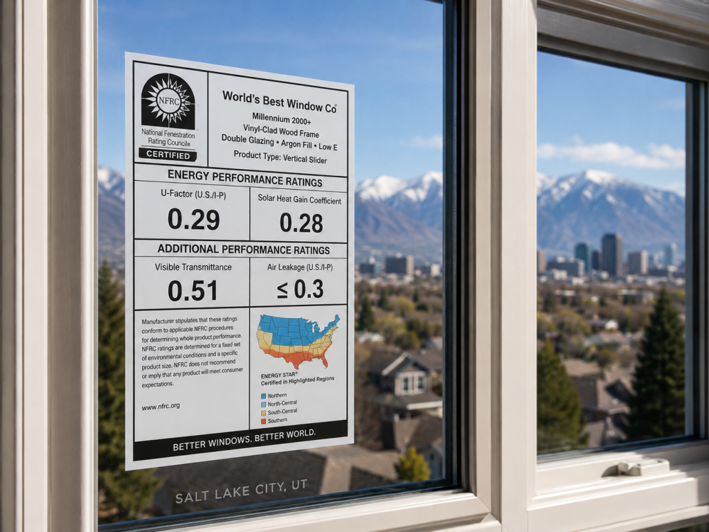 NFRC energy label window Salt Lake City