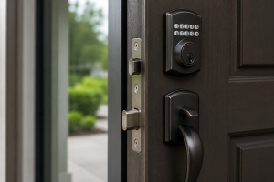 Secure door hardware installed Salt Lake