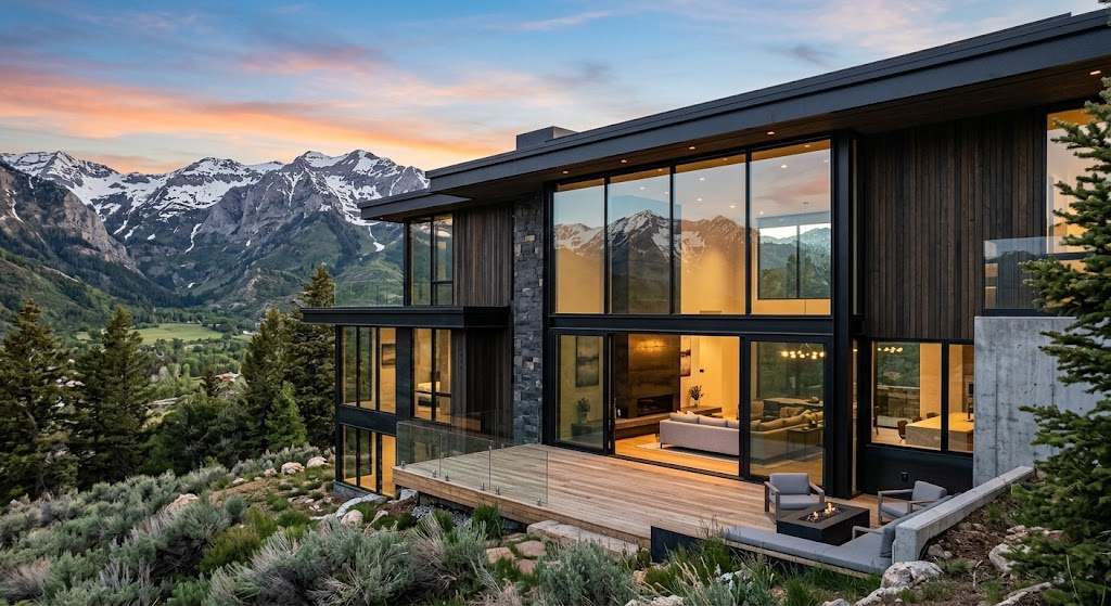 Sleek contemporary window style for a modern Utah home