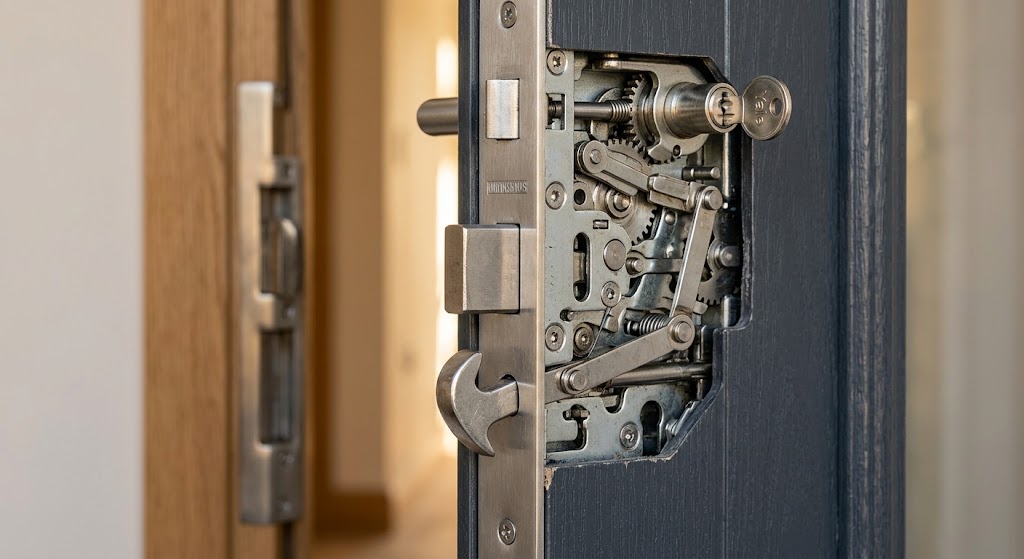 Unbreakable iron security door with decorative detail