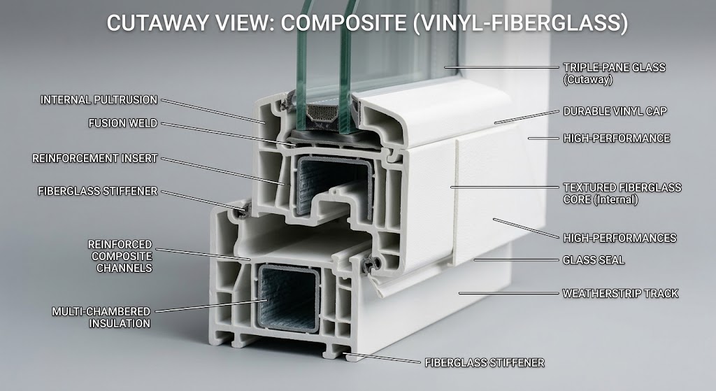 Vinyl window frame material Salt Lake City