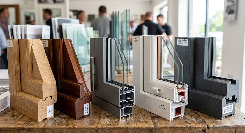 Comparing vinyl, fiberglass, and wood frame materials