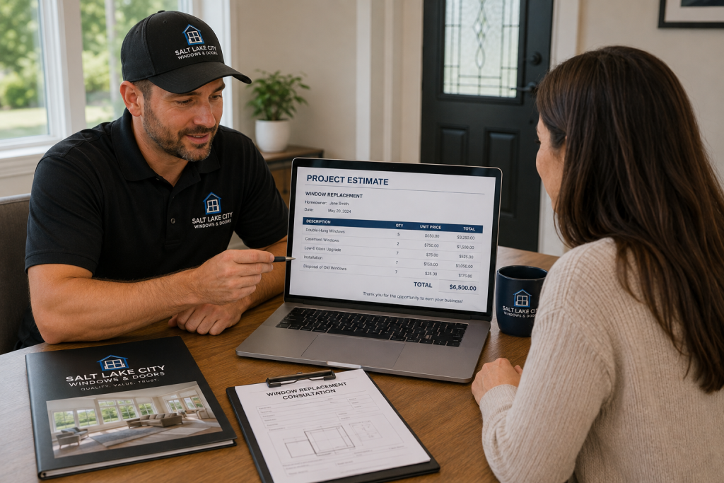 Window replacement quote consultation Salt Lake City