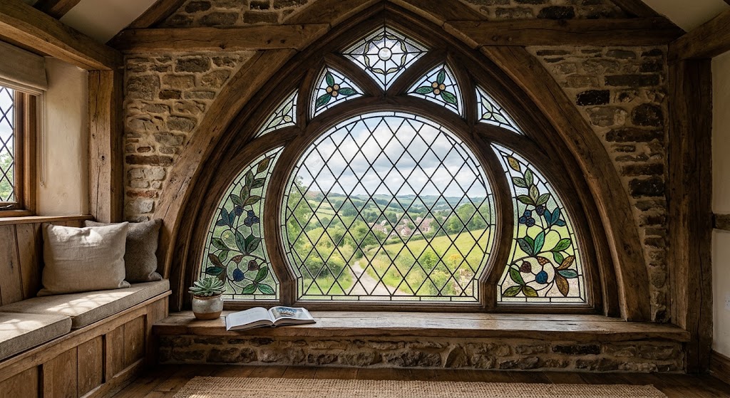 Custom window design Salt Lake City home