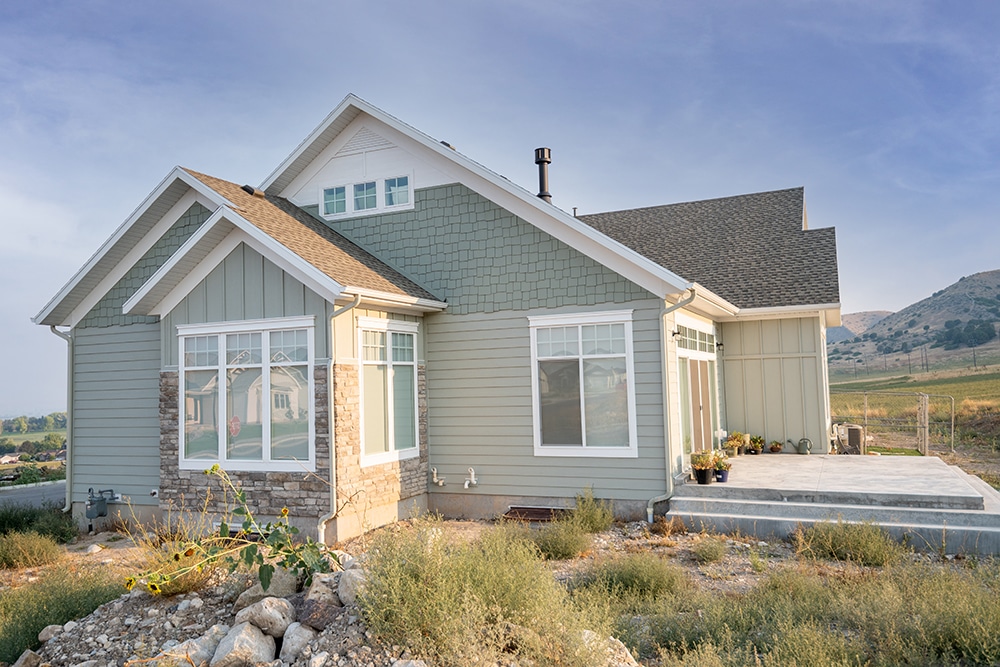 Custom window sizing Salt Lake City home