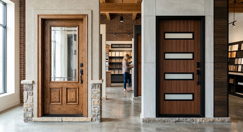 Entry door materials Salt Lake City home