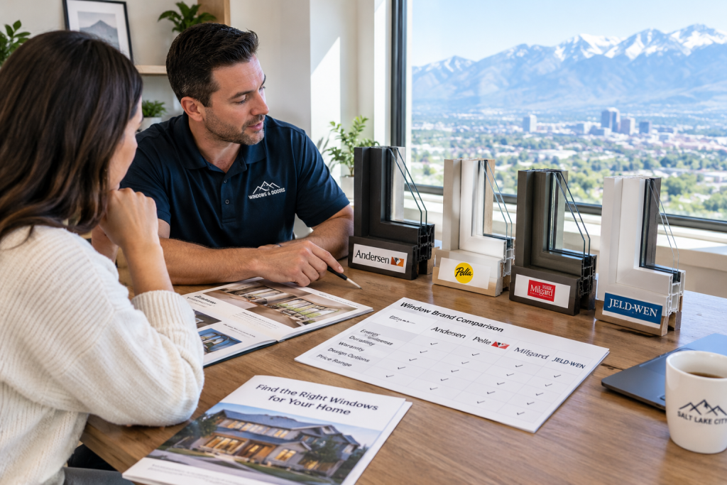 Comparing window brands for a Salt Lake City home