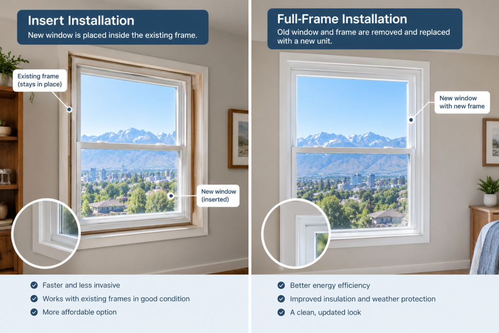 Insert or Full-Frame Installation windows