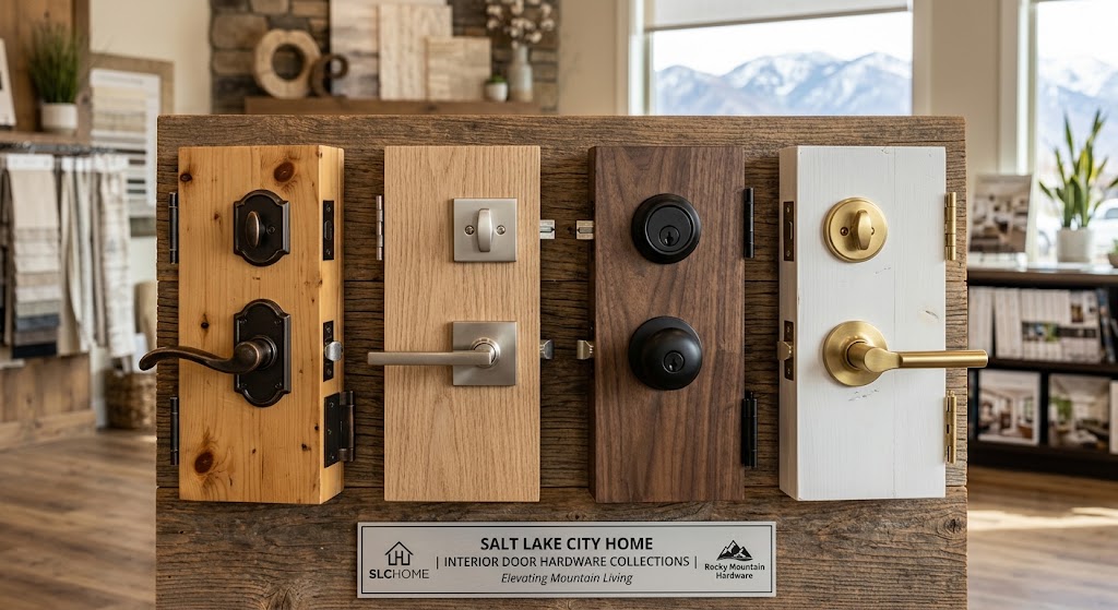 Interior door hardware options for a Salt Lake City home