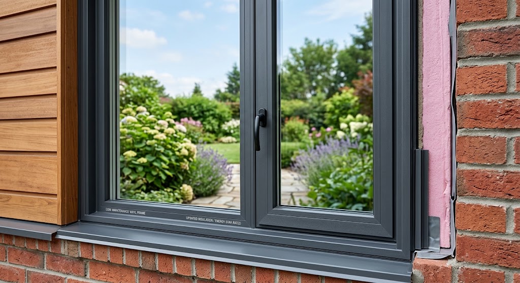Low maintenance window frame with updated insulation