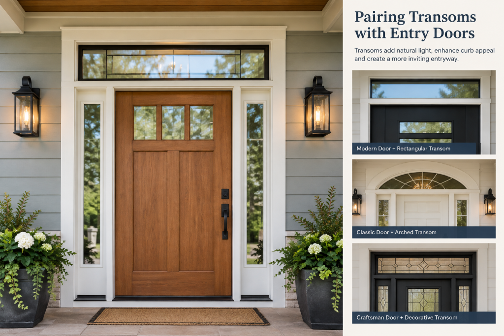 Pairing Transoms with Entry Doors