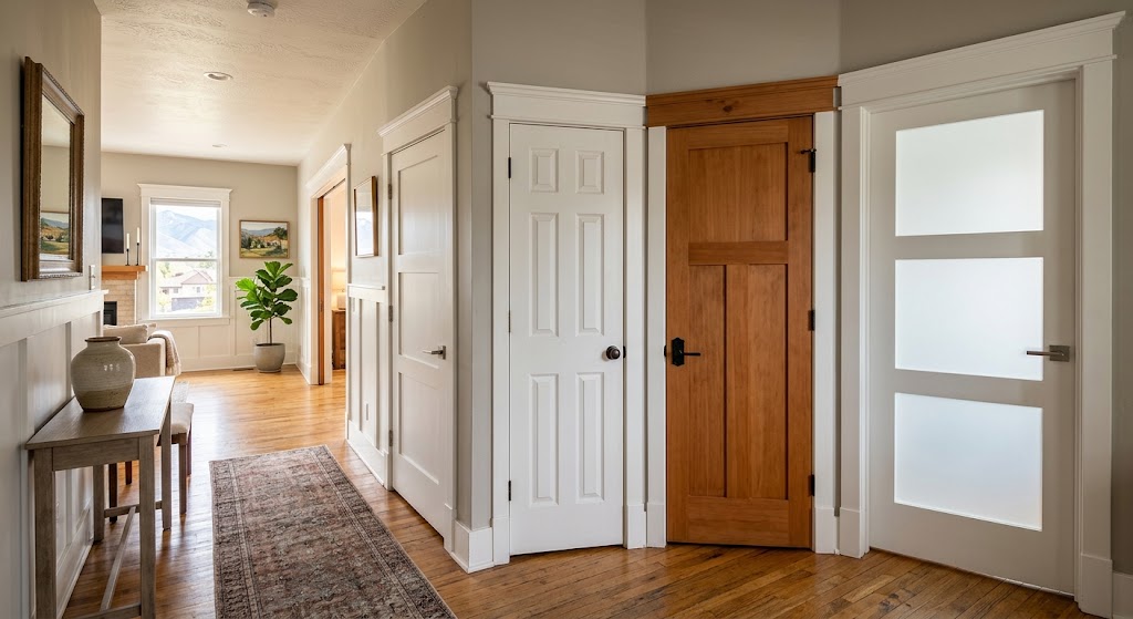 Interior door styles for a Salt Lake City home