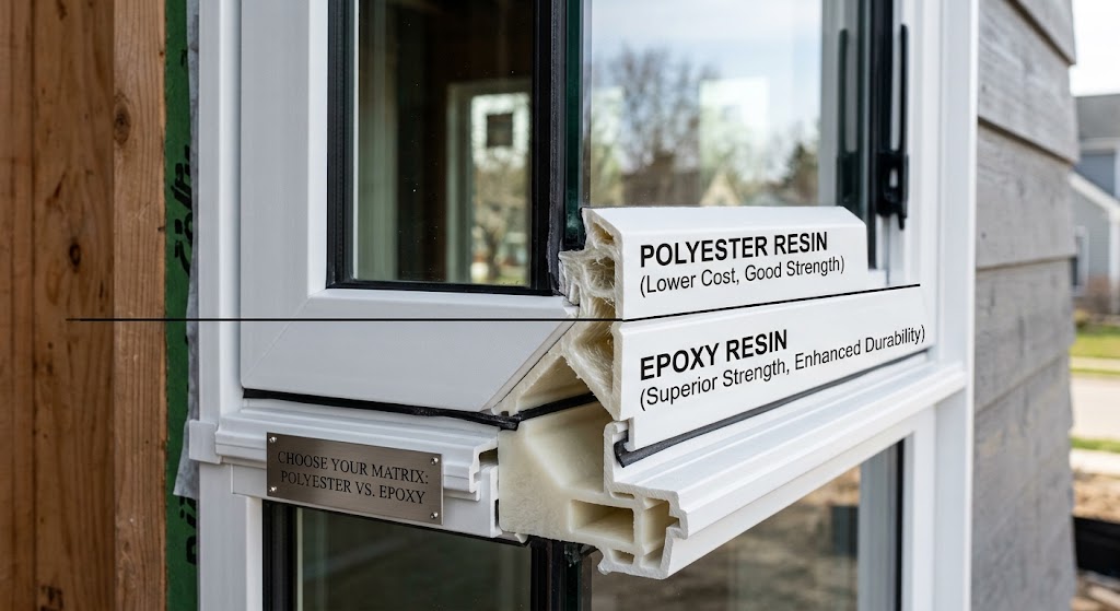 Polyester and epoxy resin options for fiberglass windows