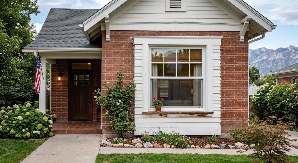 single-hung window on Salt Lake City home