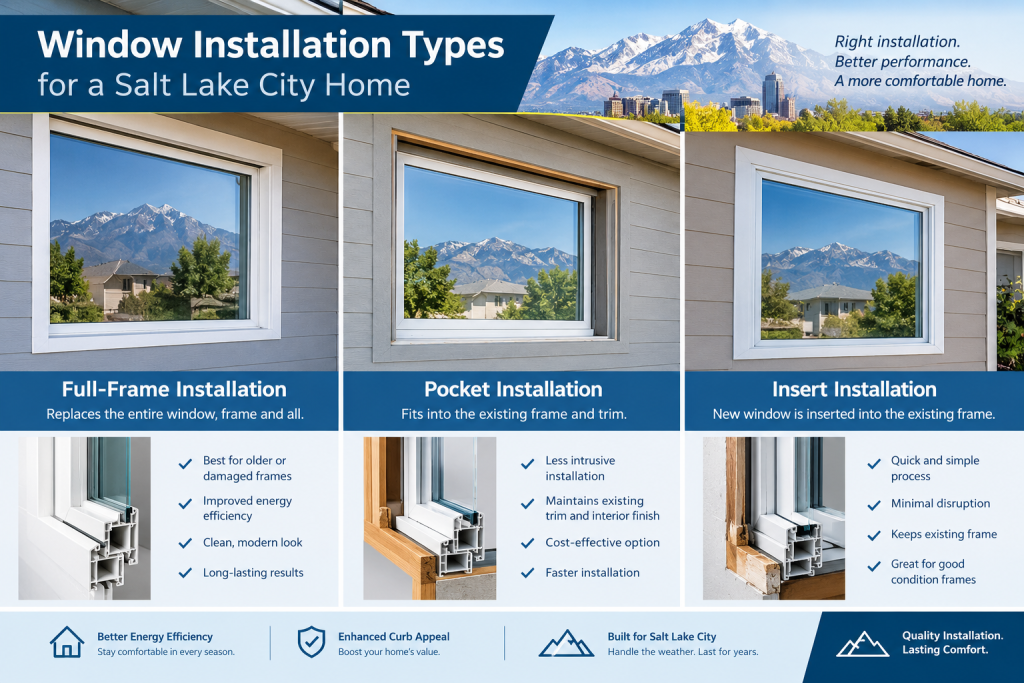  Comparing window installation types for a Salt Lake City home